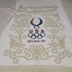 2008 Beijing Olympics USA Beach Towel Large 28 X 53